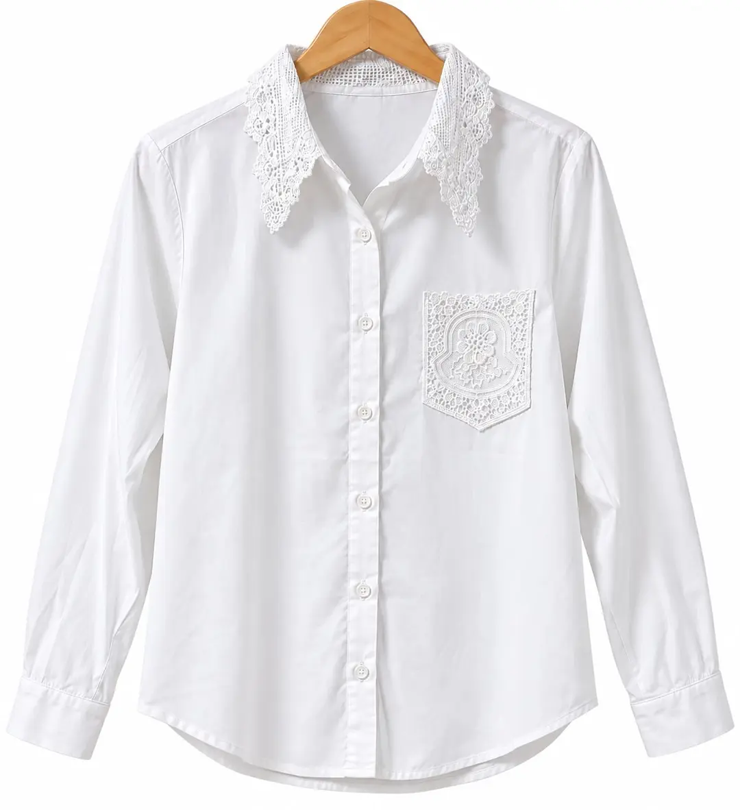 Camisa Blanca Broderie, para edicion limitada — Tierra Argentina