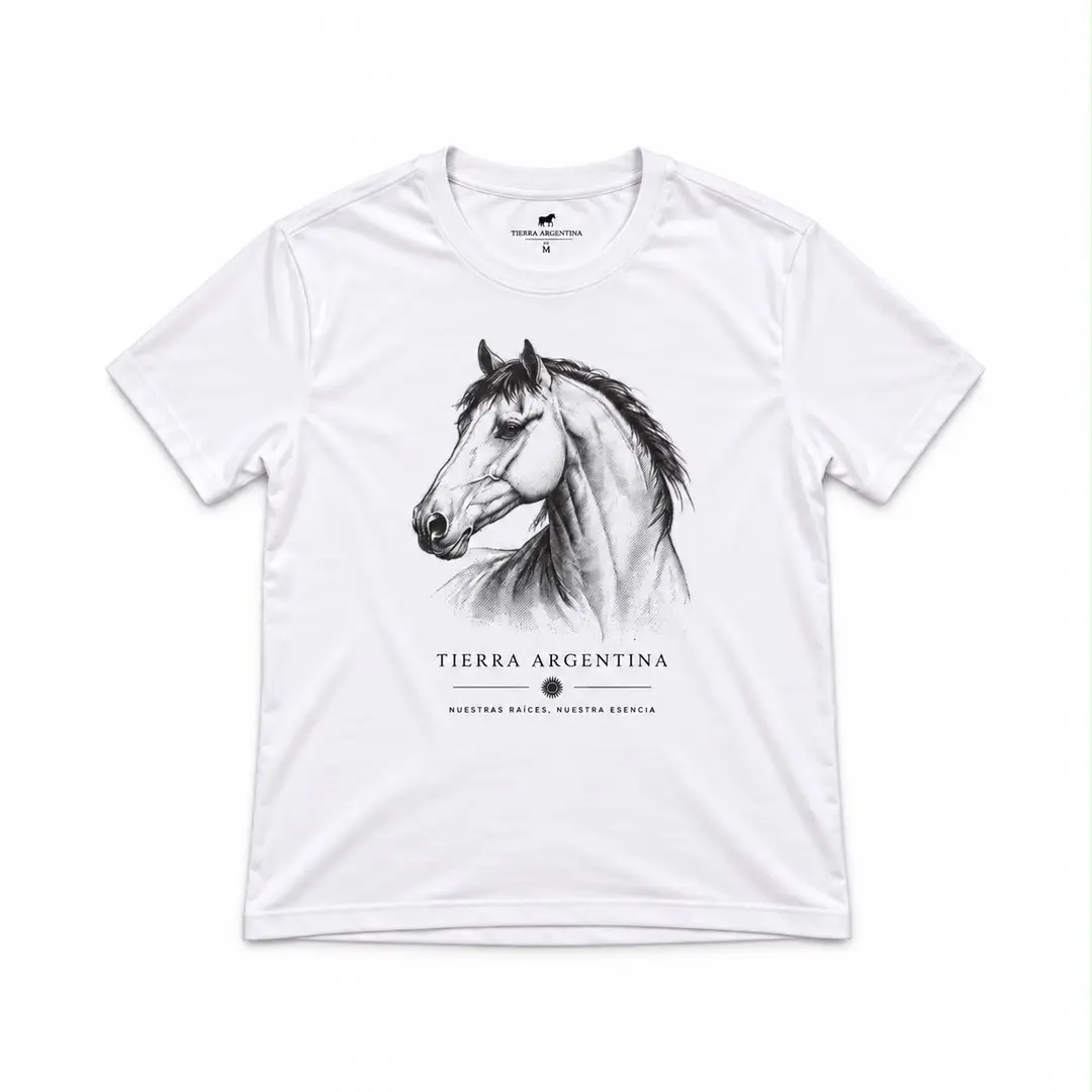 Remera Adulto Caballo, para caballero — Tierra Argentina