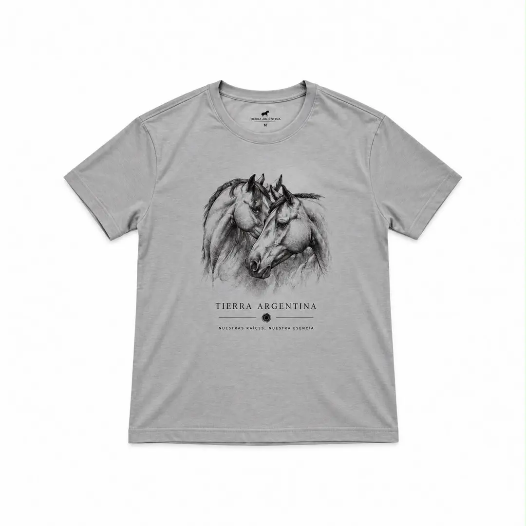 Remera Adulto Caballo, para caballero — Tierra Argentina
