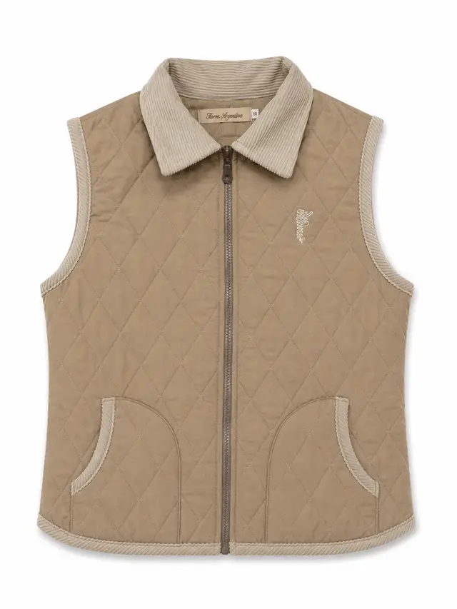 Chaleco Matelasse Beige, para dama — Tierra Argentina