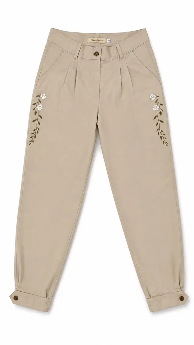 Bombacha Gabardina Elastizada Beige, para dama — Tierra Argentina