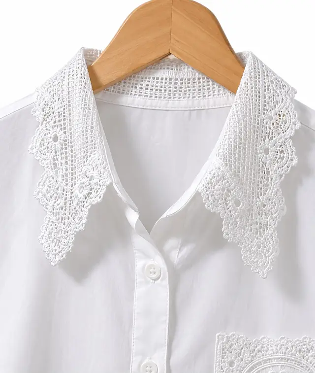 Camisa Blanca Broderie, para edicion limitada — Tierra Argentina