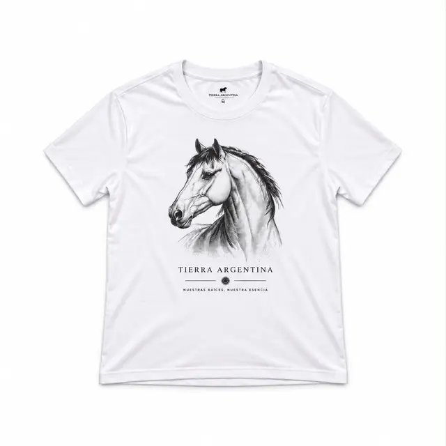 Remera Adulto Caballo, para caballero — Tierra Argentina