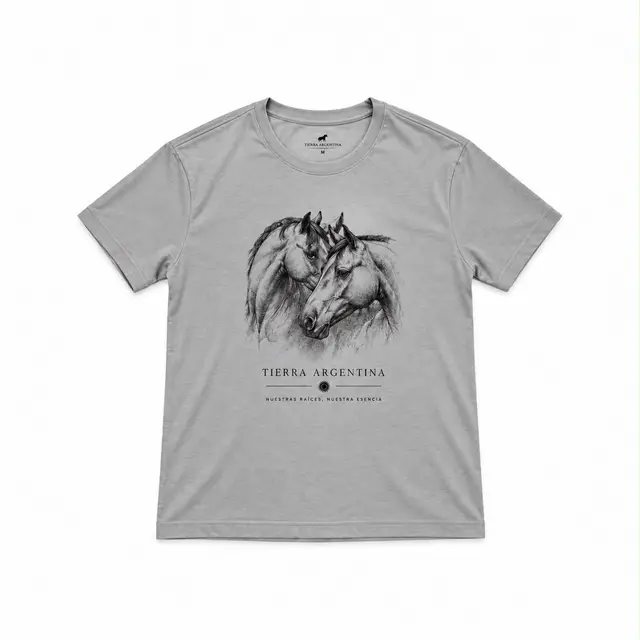 Remera Adulto Caballo, para caballero — Tierra Argentina