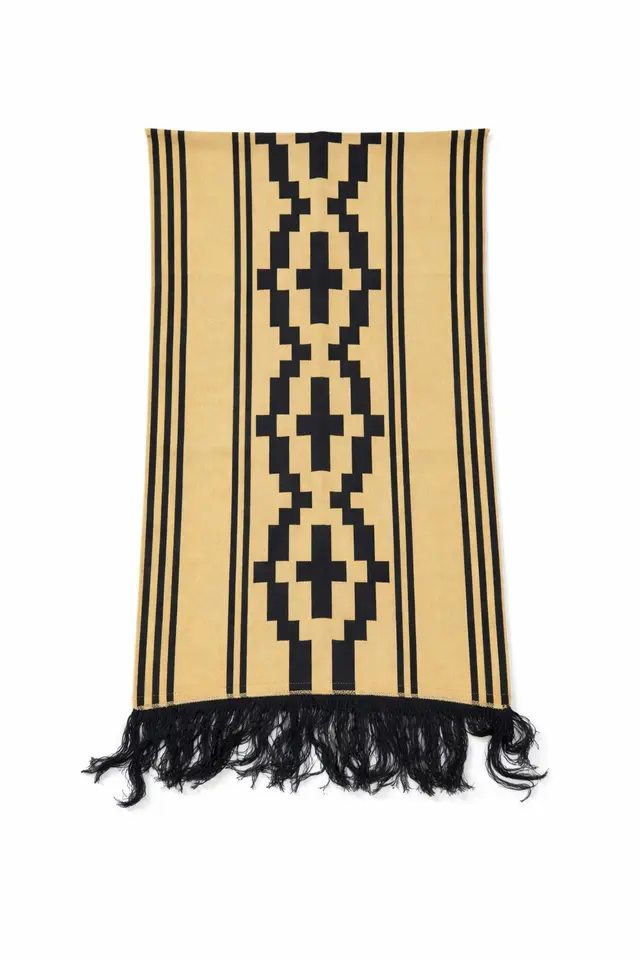 Pashmina Reversible negra, para complementos — Tierra Argentina