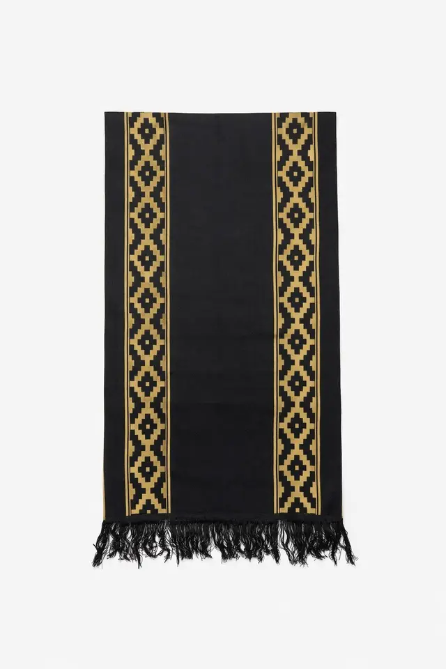 Pashmina Reversible Negra 2, para complementos — Tierra Argentina
