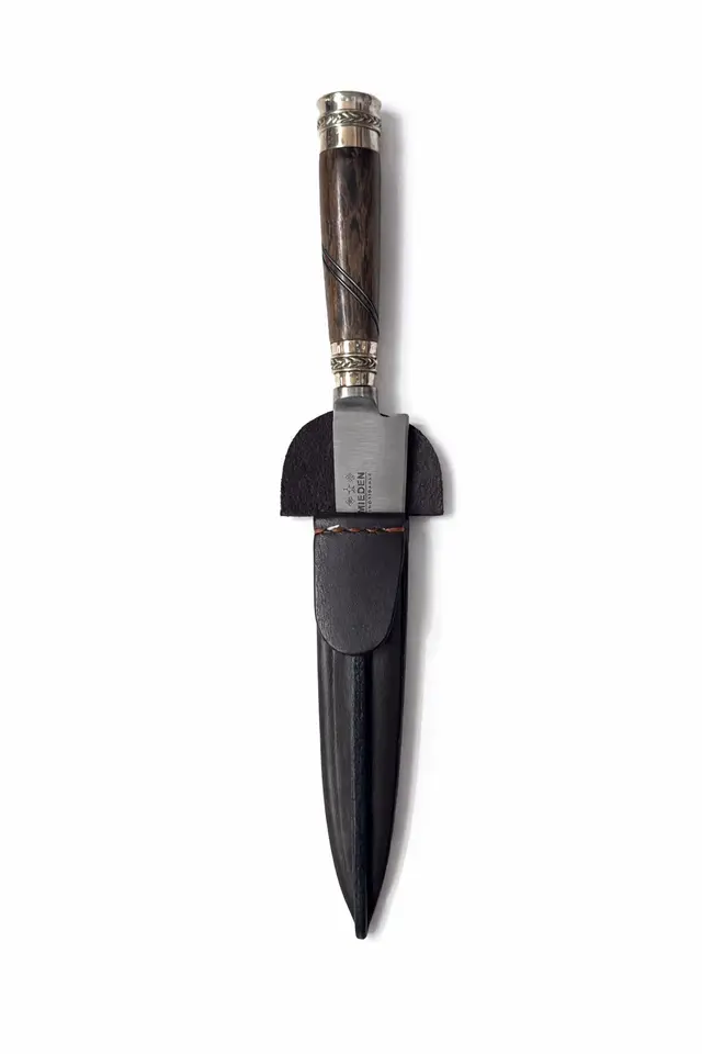 Cuchillo Criollo Premium en Acero Inoxidable con Mango de Madera y Detalles en Alpaca – Con Vaina de Cuero, cuchilleria , para complementos — Tierra Argentina