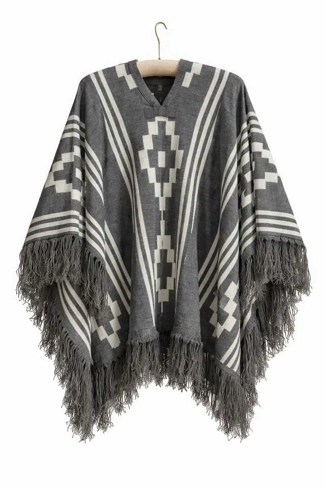 Poncho Doble Faz - 1,5mts Gris, para complementos — Tierra Argentina