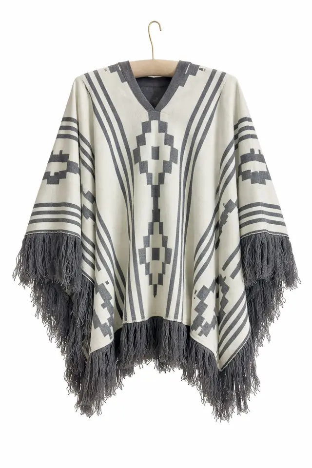Poncho Doble Faz - 1,5mts Gris, para complementos — Tierra Argentina