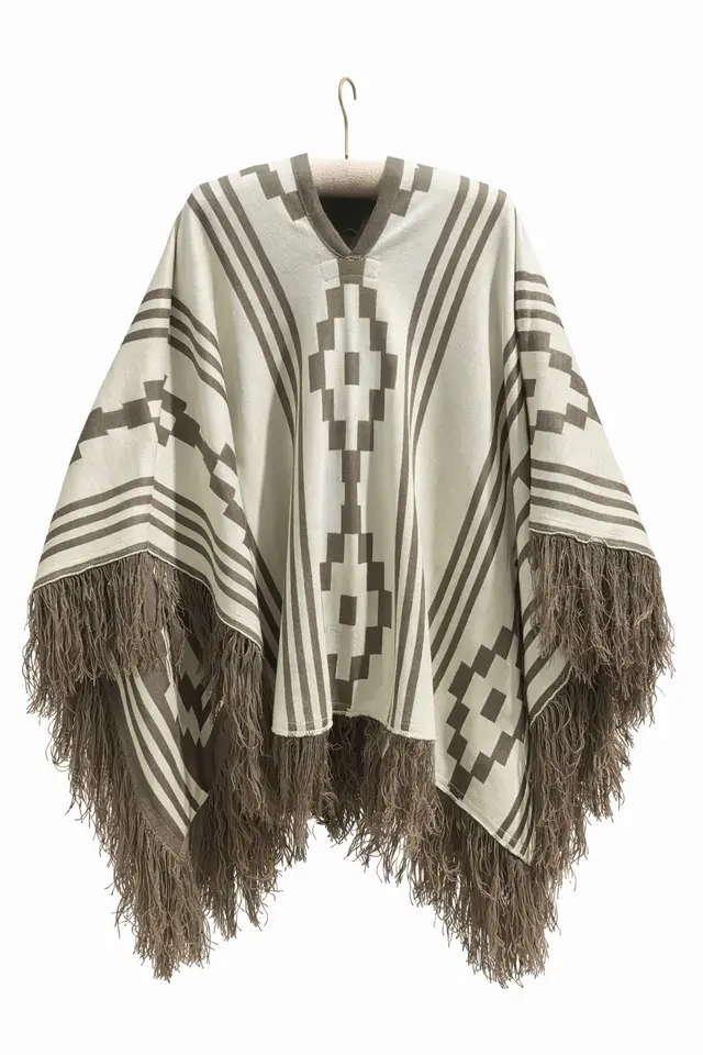 Poncho Doble Faz - 1,5mts Beige, para complementos — Tierra Argentina