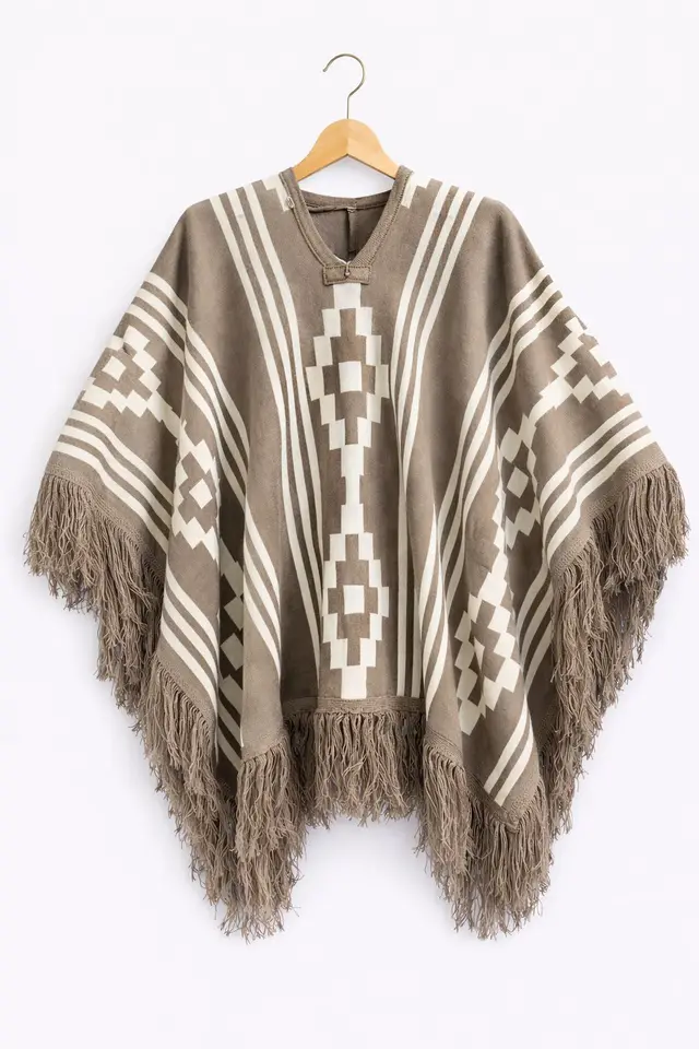 Poncho Doble Faz - 1,5mts Beige, para complementos — Tierra Argentina