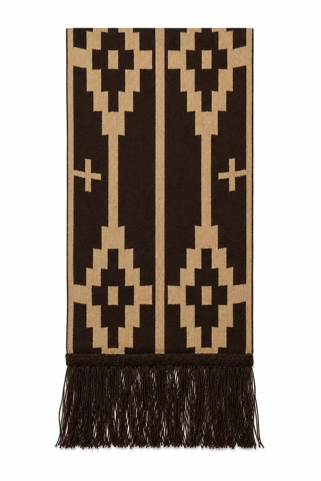 Bufanda Reversible C/B, para complementos — Tierra Argentina
