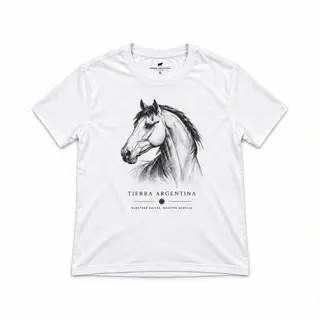 Remera Adulto Caballo, para caballero — Tierra Argentina (foto 1)