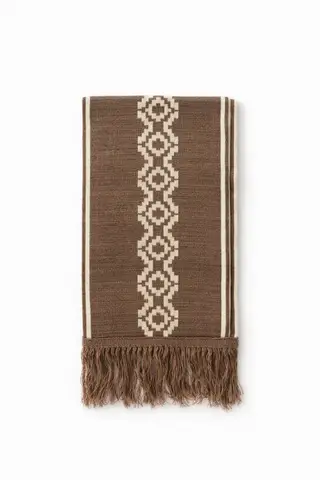 Bufandas tejidas doble faz beige, para complementos — Tierra Argentina (foto 1)