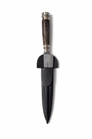 Cuchillo Criollo Premium en Acero Inoxidable con Mango de Madera y Detalles en Alpaca – Con Vaina de Cuero, cuchilleria , para complementos — Tierra Argentina (foto 2)