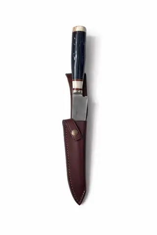 Cuchillo Criollo en Acero Inoxidable con Mango Combinado y Vaina de Cuero, cuchilleria , para complementos — Tierra Argentina (foto 2)