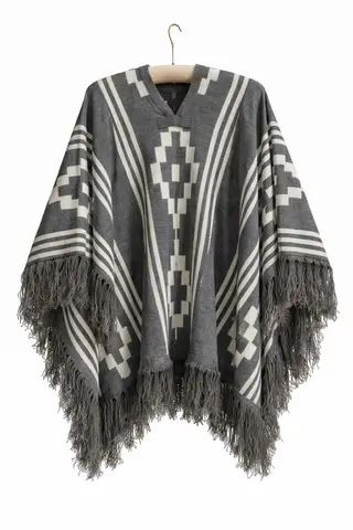 Poncho Doble Faz - 1,5mts Gris, para complementos — Tierra Argentina (foto 1)
