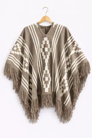 Poncho Doble Faz - 1,5mts Beige, para complementos — Tierra Argentina (foto 1)