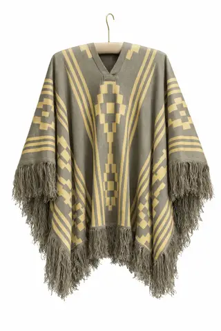 Poncho Doble Faz - 1,5mts Tierra, para complementos — Tierra Argentina (foto 1)