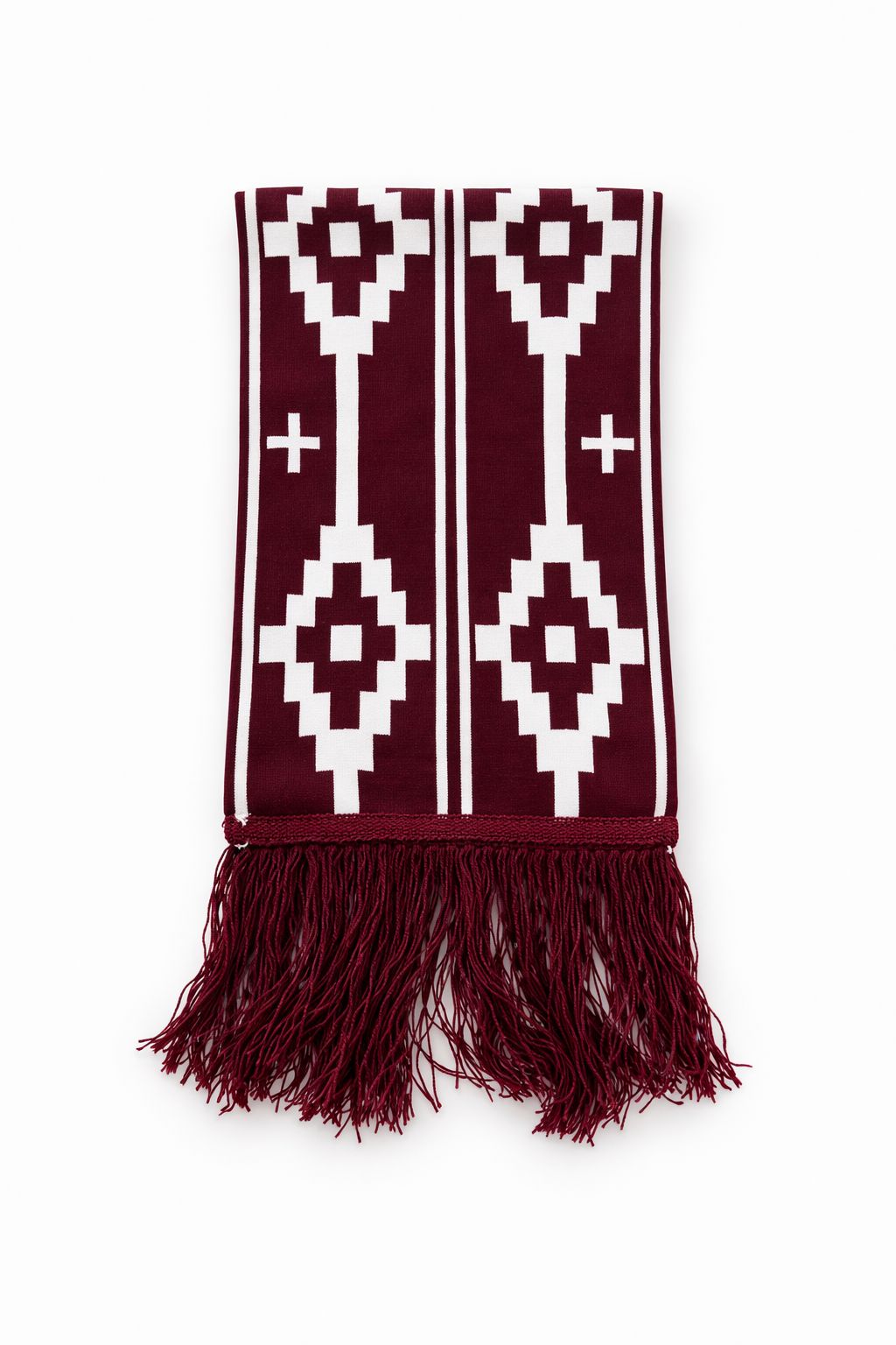 Bufandas tejidas doble faz bordo