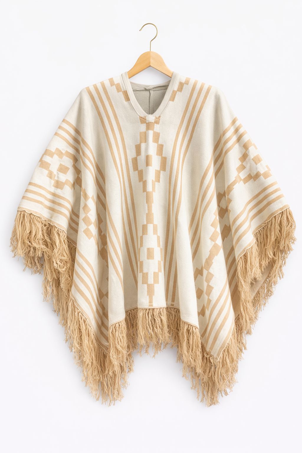 Poncho Tejido Doble Faz – 1,5 mts Amarillo