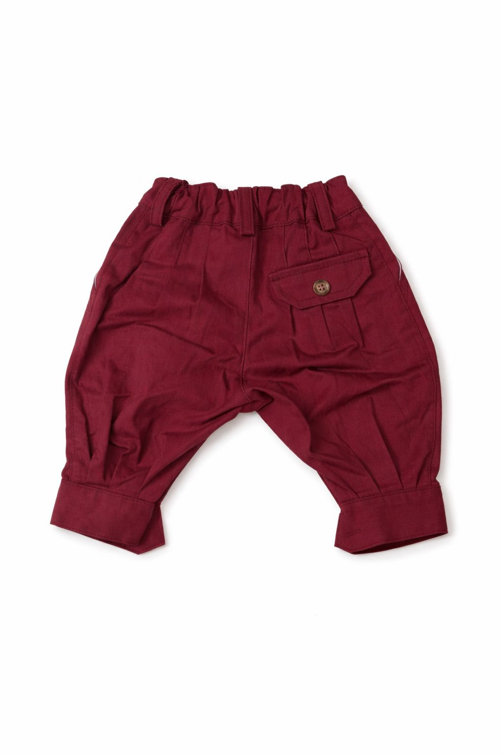 Bombacha gabardina elastizada bordada bordo Niño/a