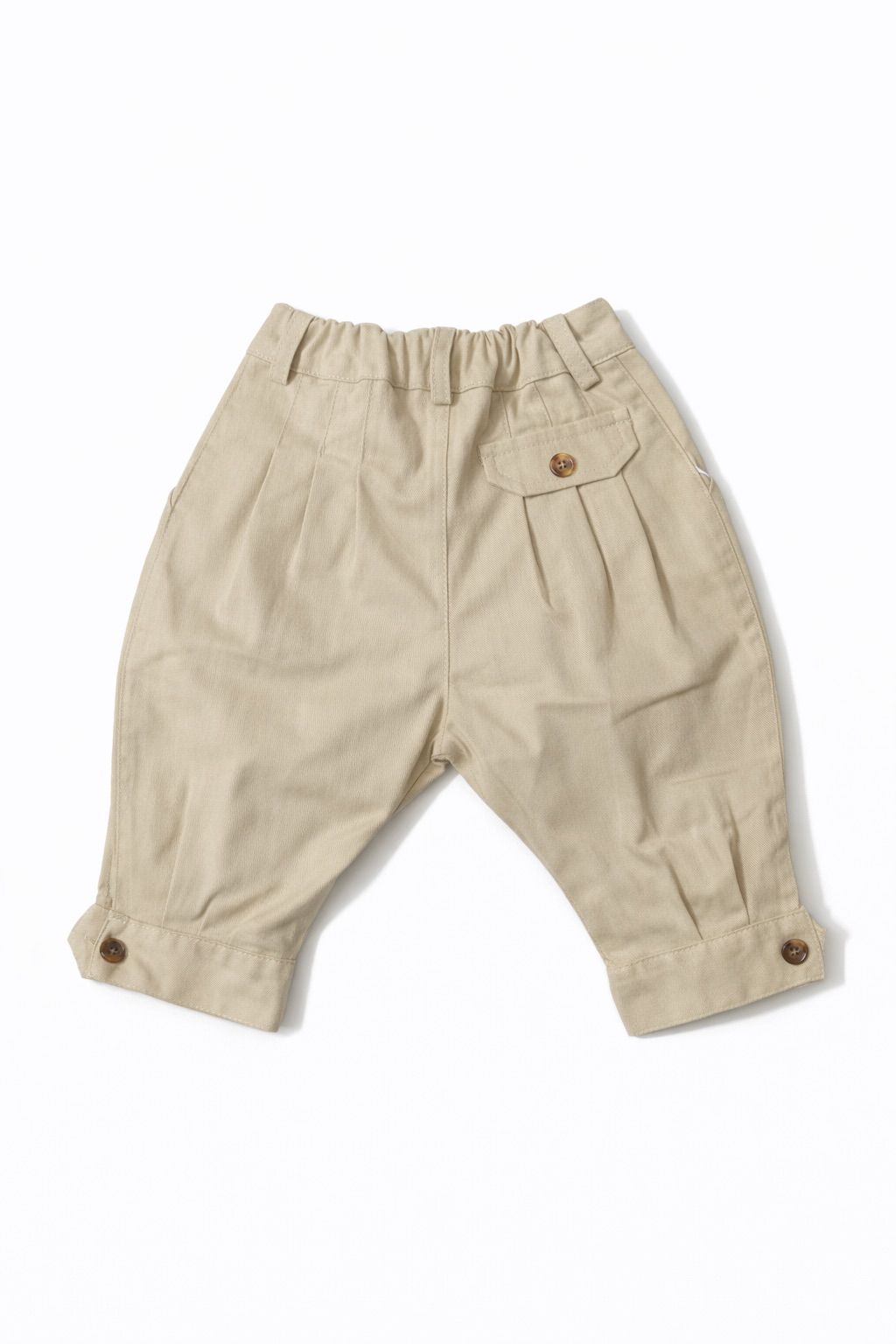 Bombacha gabardina elastizada bordada beige Nena